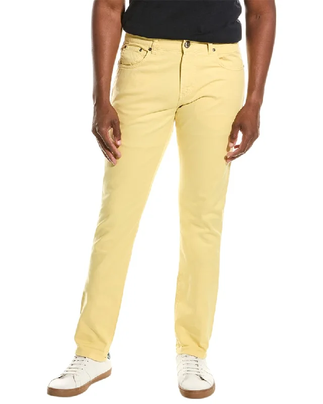 ISAIA Yellow Slim Straight Jean