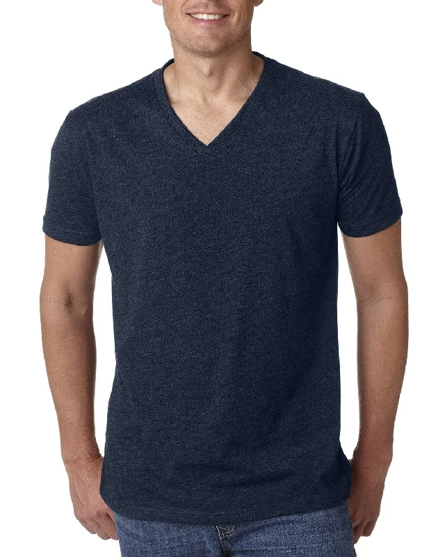 Next Level Mens Premium CVC V-Neck Tee | Midnight Navy