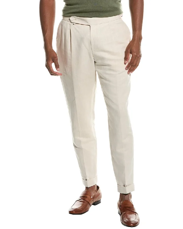 BOSS Hugo Boss Perin Relaxed Fit Linen-Blend Pant