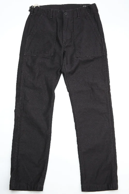 orSlow Slim Fit Fatigue Pants - SLIM FIT FATIGUE PANTS BLACK