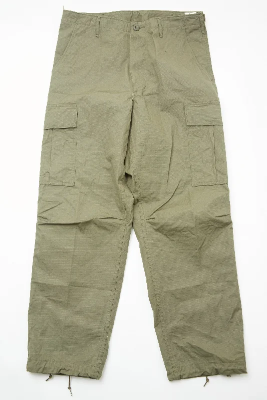 orSlow Vintage Fit 6 Pocket Cargo Pants Unisex - ARMY GREEN 76