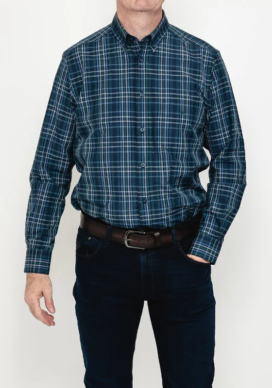 Daniel Grahame Drifters Ivano Plaid Shirt, Evergreen Multi