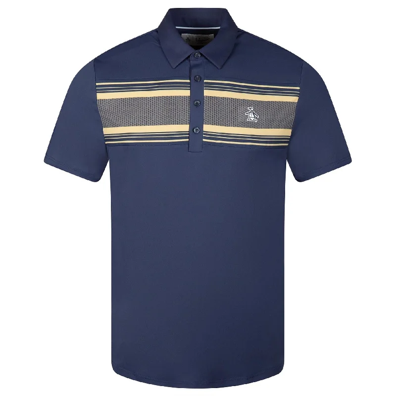 Jack's Heritage Stripe Golf Polo Black Iris - AW23