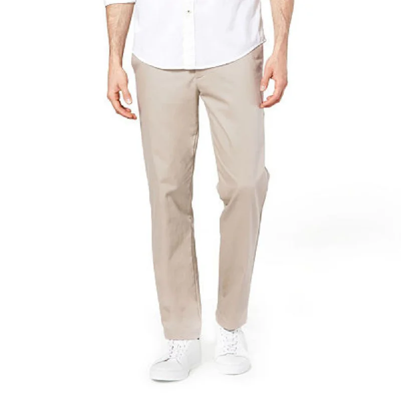 Dockers Signature 594070000 Khakis Pant Mens Beige Cotton Slim Fit Stretch MXX14