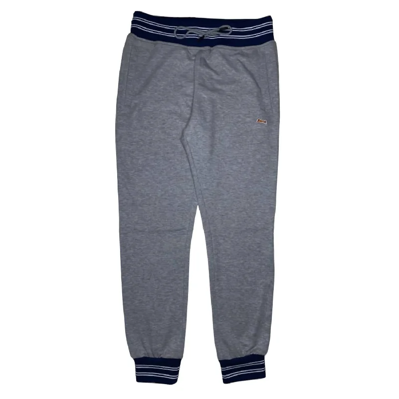 Men's Jogger In Grey/blue