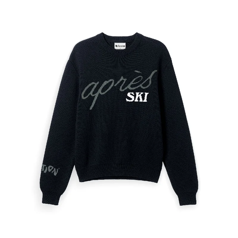 Après Ski Knit Sweater -Black