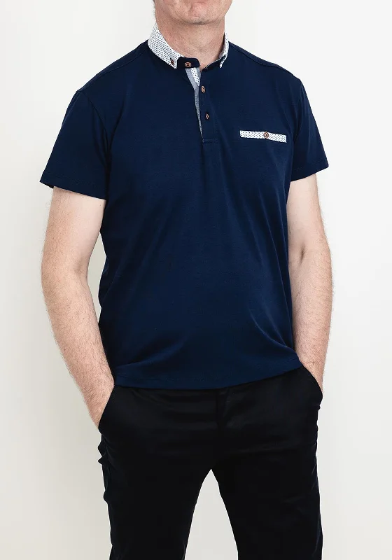 Advise Contrast Trim Polo Shirt, Navy