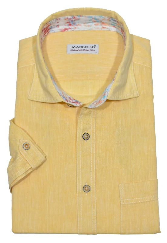 W831S Yellow Cotton Linen