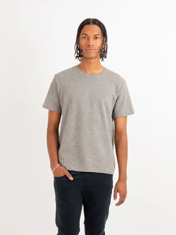 Duo Fold Short Sleeve Tee - Heather Grey