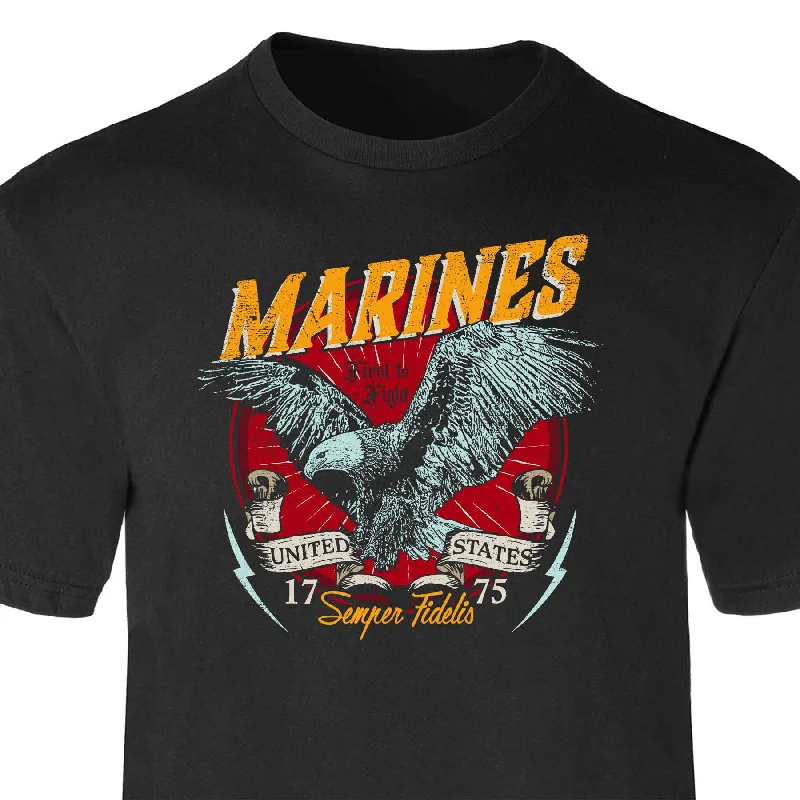 Marines First To Fight Eagle T-shirt