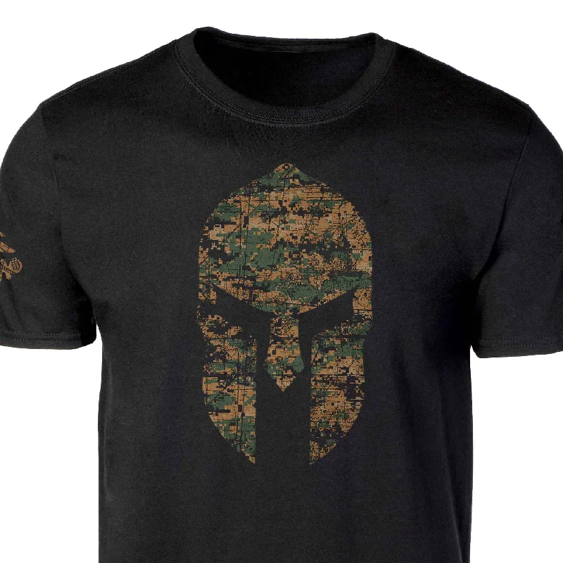 USMC Marpat Camo Spartan Helmet T-shirt