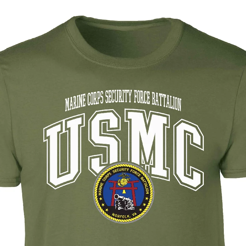 Marine Corps Security Force Arched Patch Graphic T-shirt