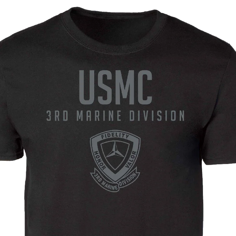 3rd Marine Division Tonal Patch Graphic T-shirt