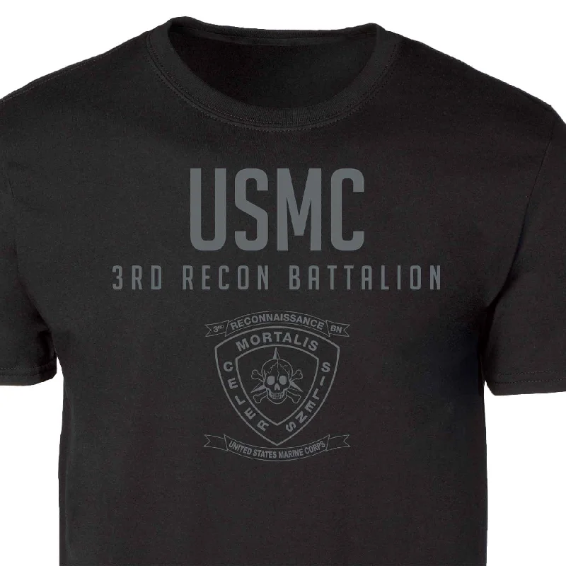 3rd Recon Battalion Tonal Patch Graphic T-shirt