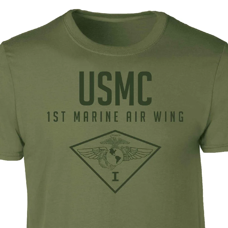 1st Marine Air Wing Tonal Patch Graphic T-shirt